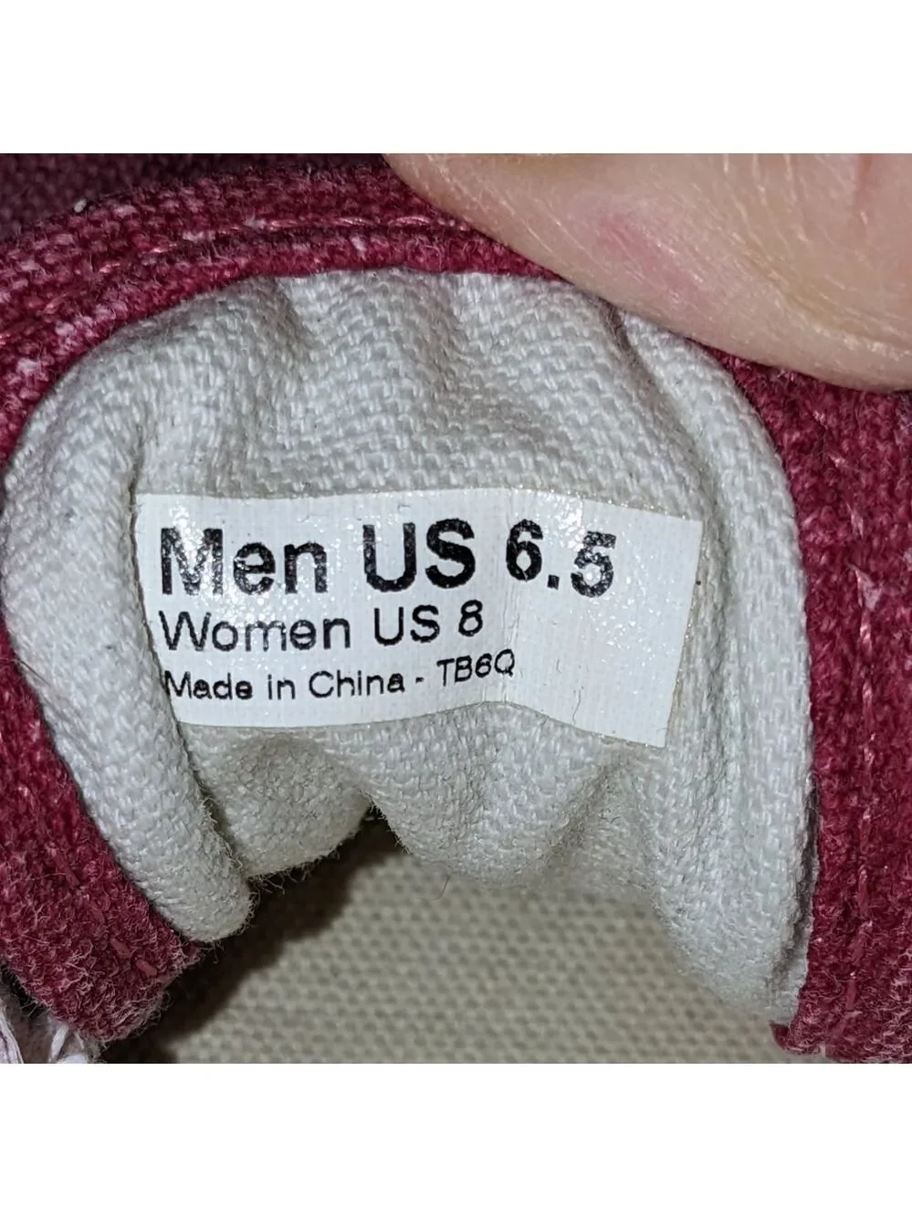 VANS Chili red skate shoes Men's 6.5 Women's 8
